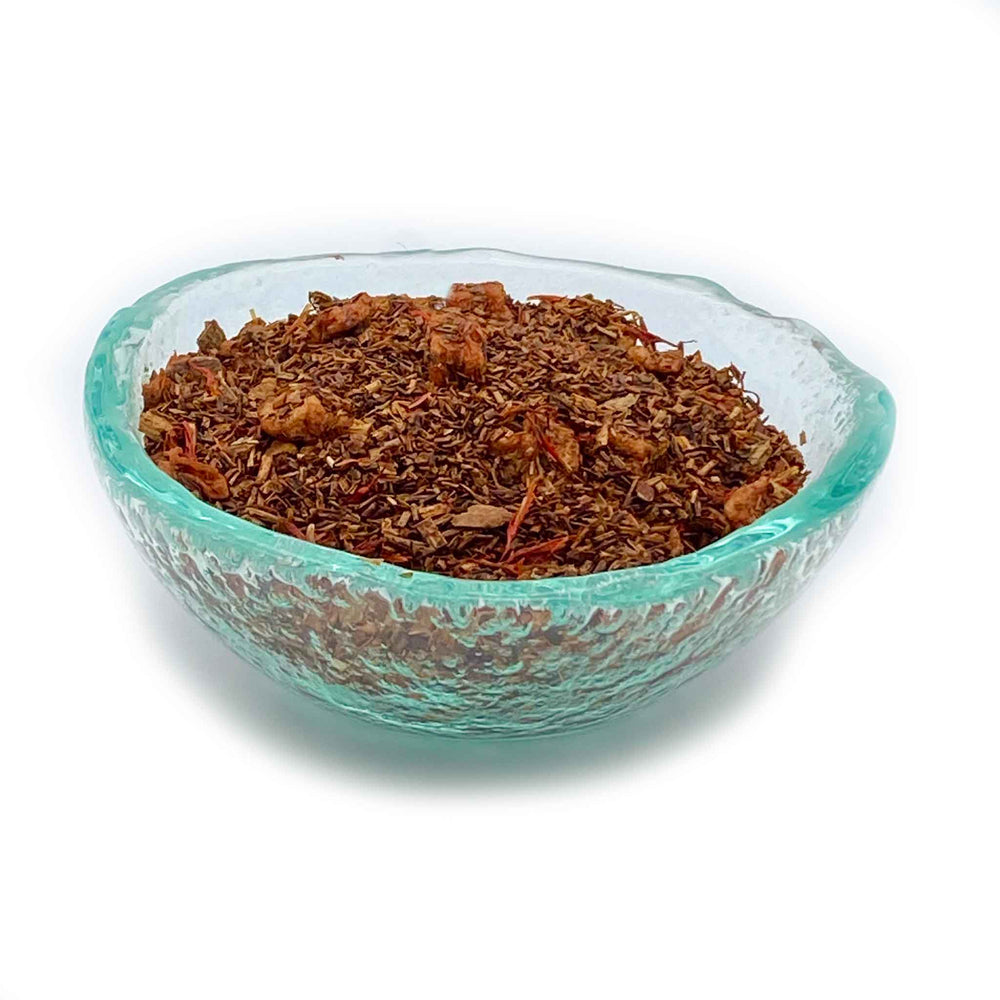 cinnamon rooibos chai tea in dish