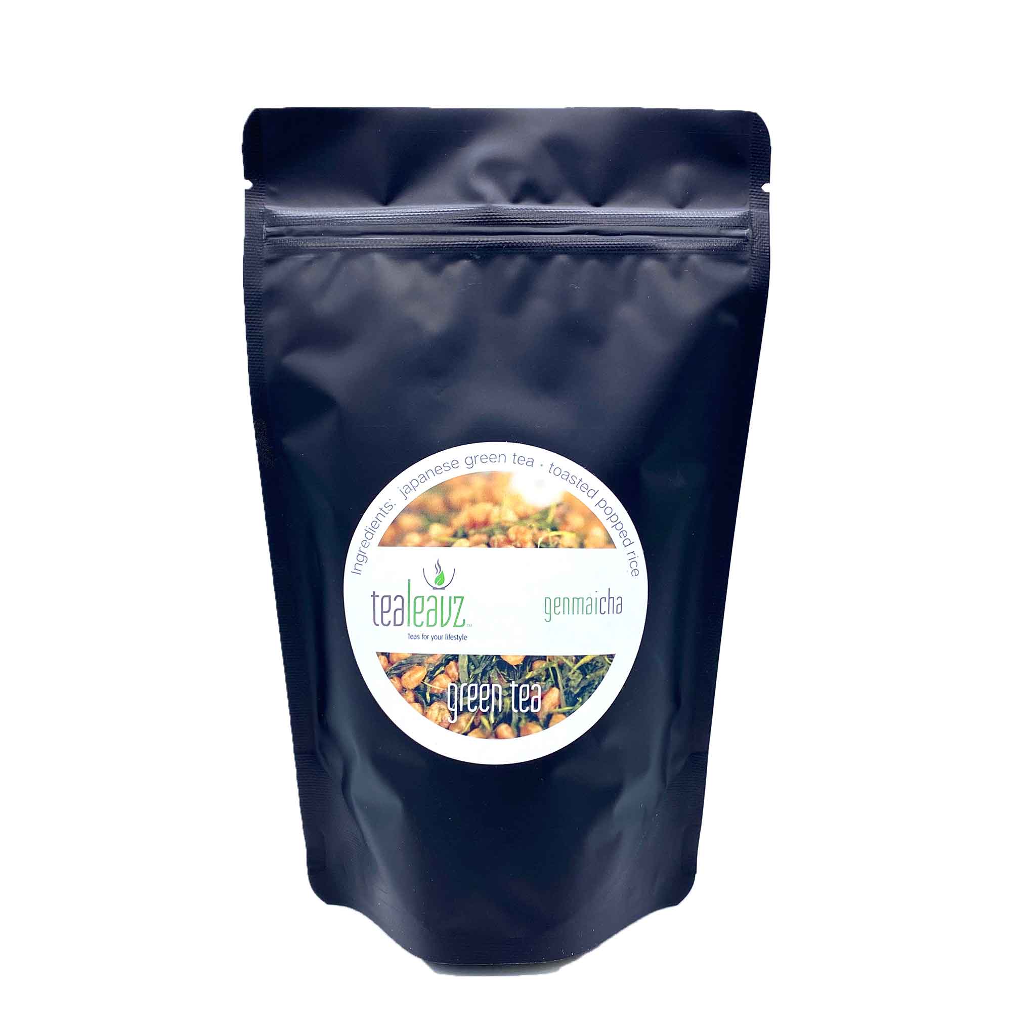 package of genmaicha green tea