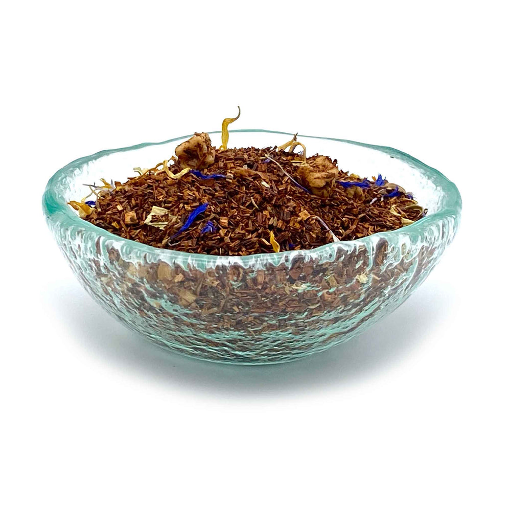 hazelnut caramel tea rooibos in dish