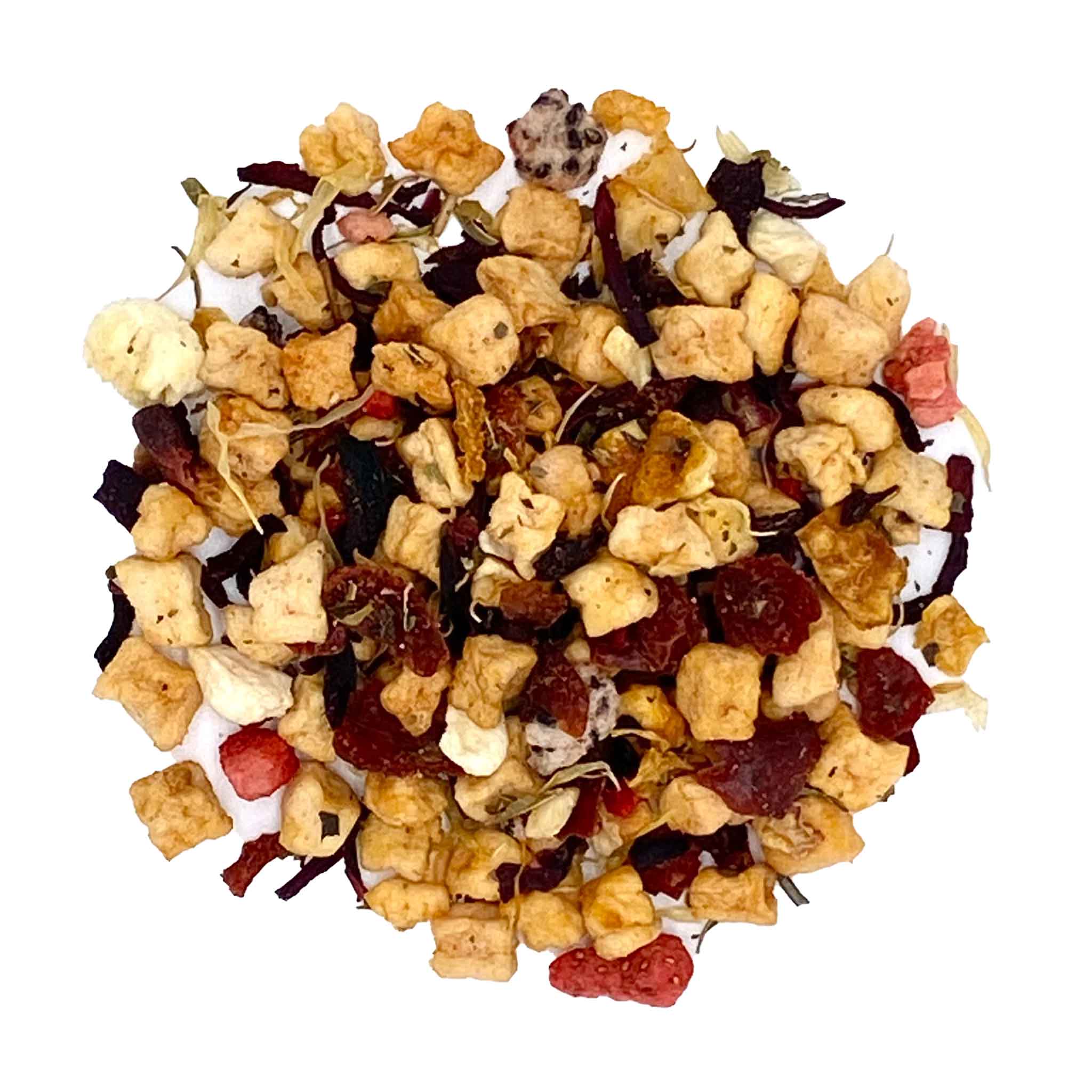 dragonfruit herbal tea in dish