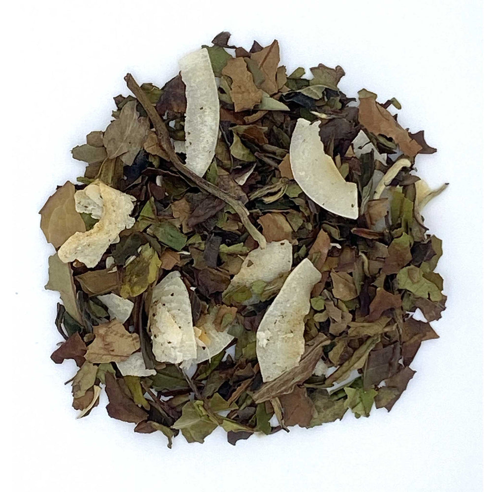 loose leaf white toasted coconut tea