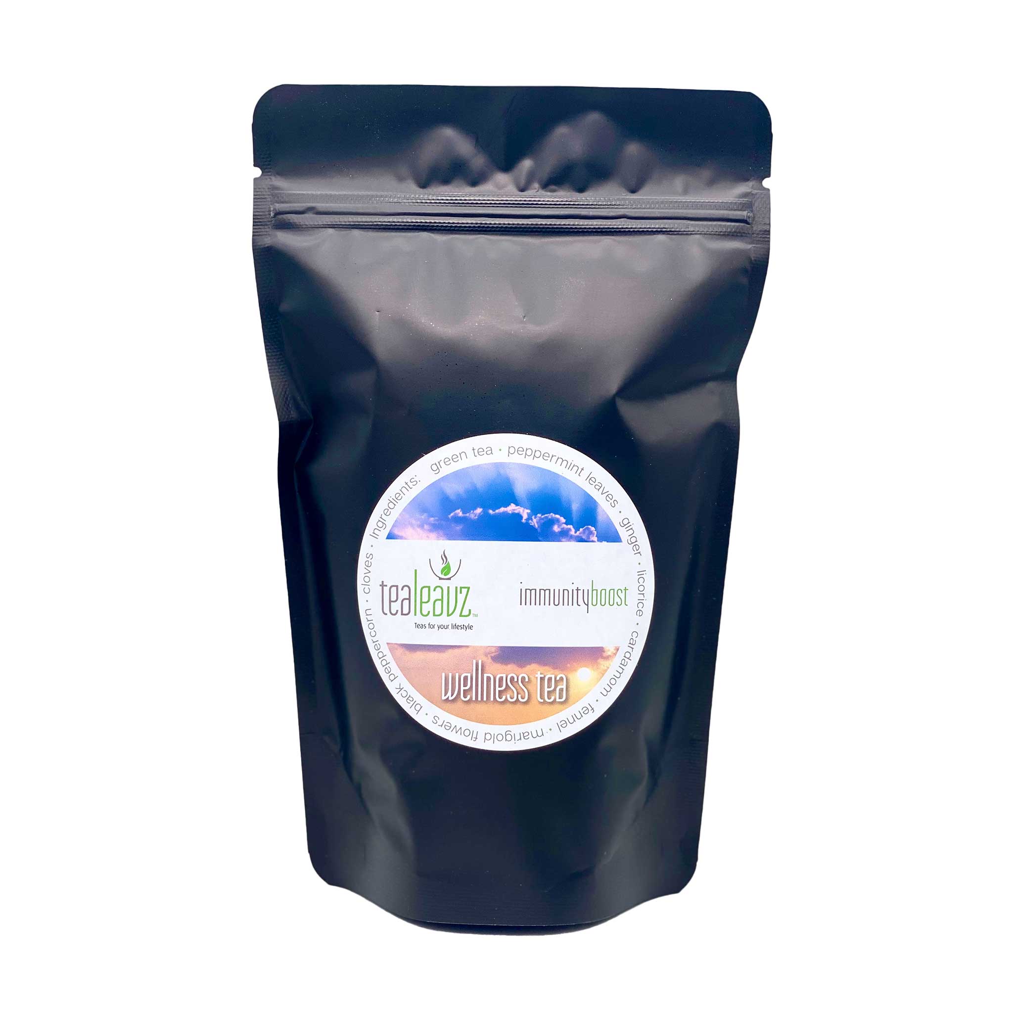 package of Immunity Boost Tea mint tea