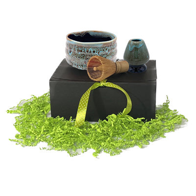 seaglass blue matcha accessory gift set