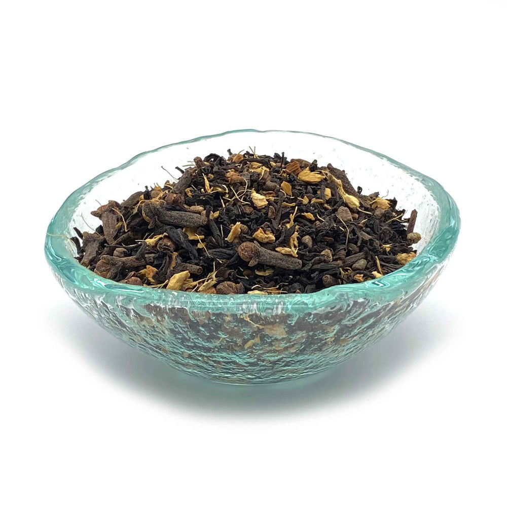 spiced masala chai in dish
