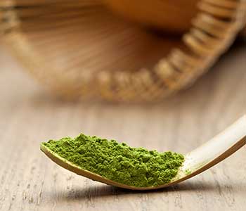 matcha bamboo scoop