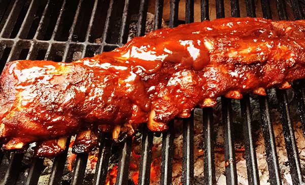 Peach tea barbeque sauce made with Peach Oolong tea