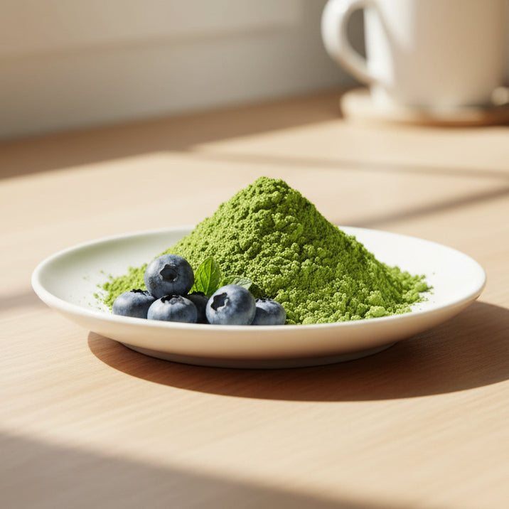 blueberry matcha powder