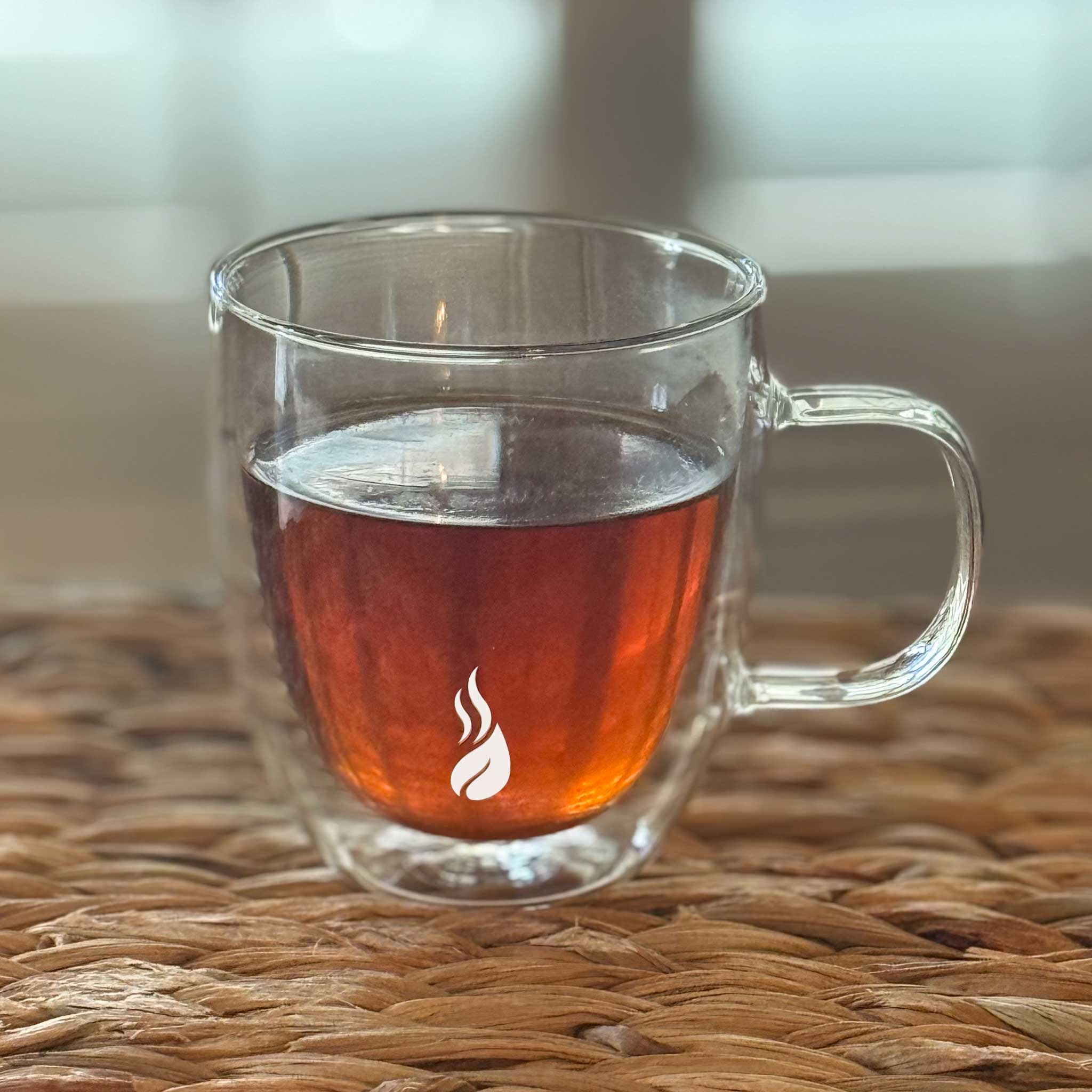 BOROSILICATE GLASS MUG | Double walled glass tea mug