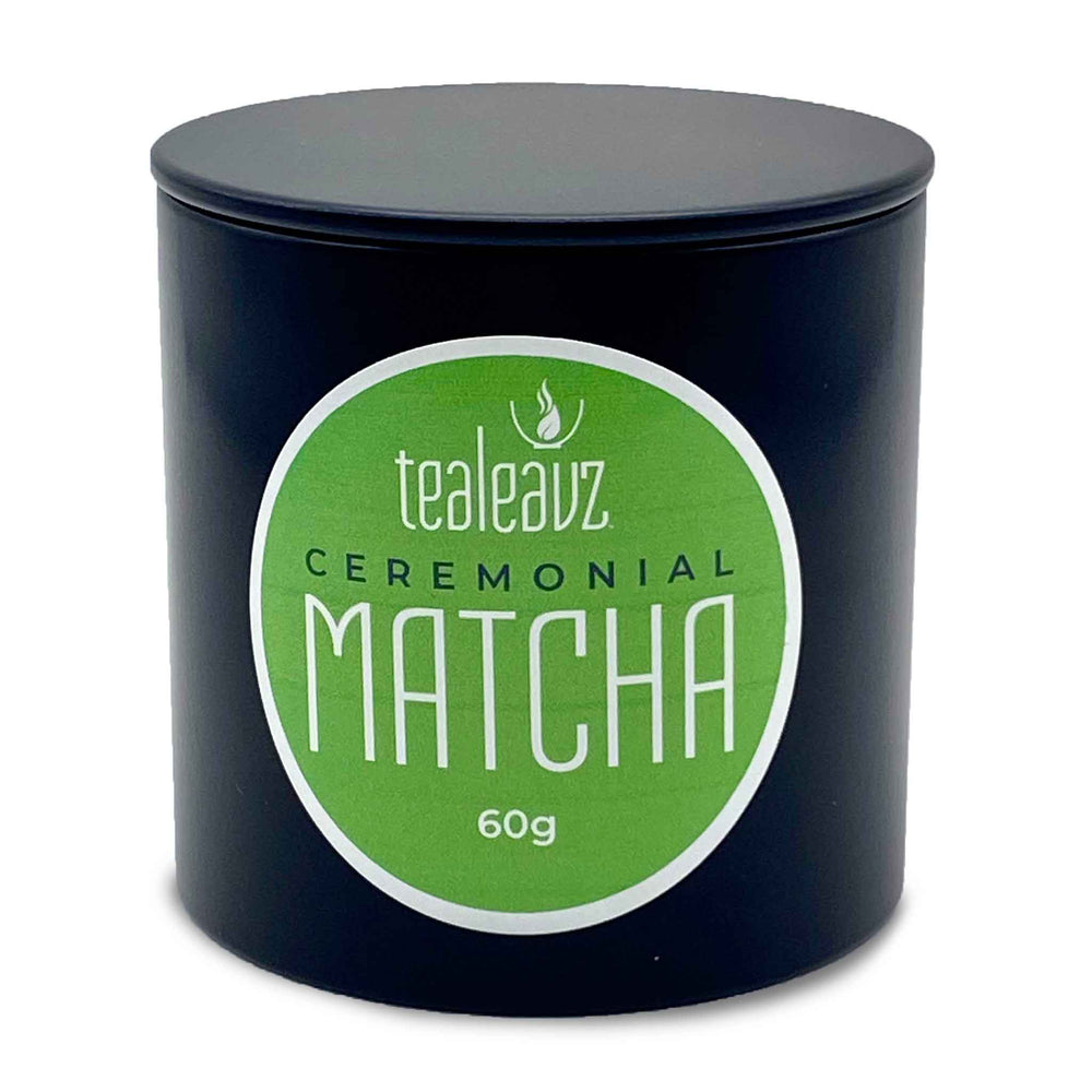 Ceremonial grade matcha in 60g canister
