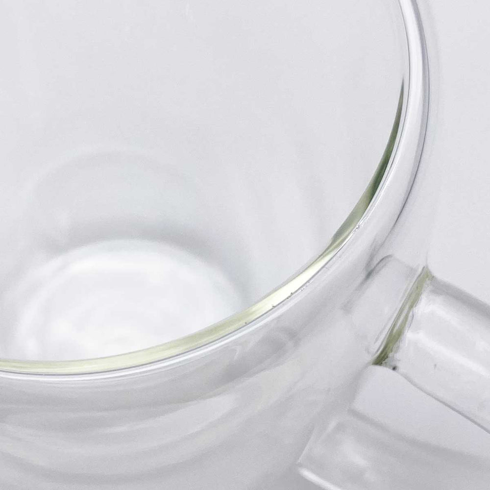 borosilicate glass mug double walled glass tea mug