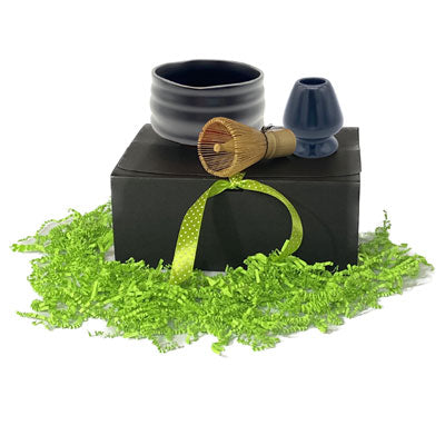 matcha ceramic set in soft black