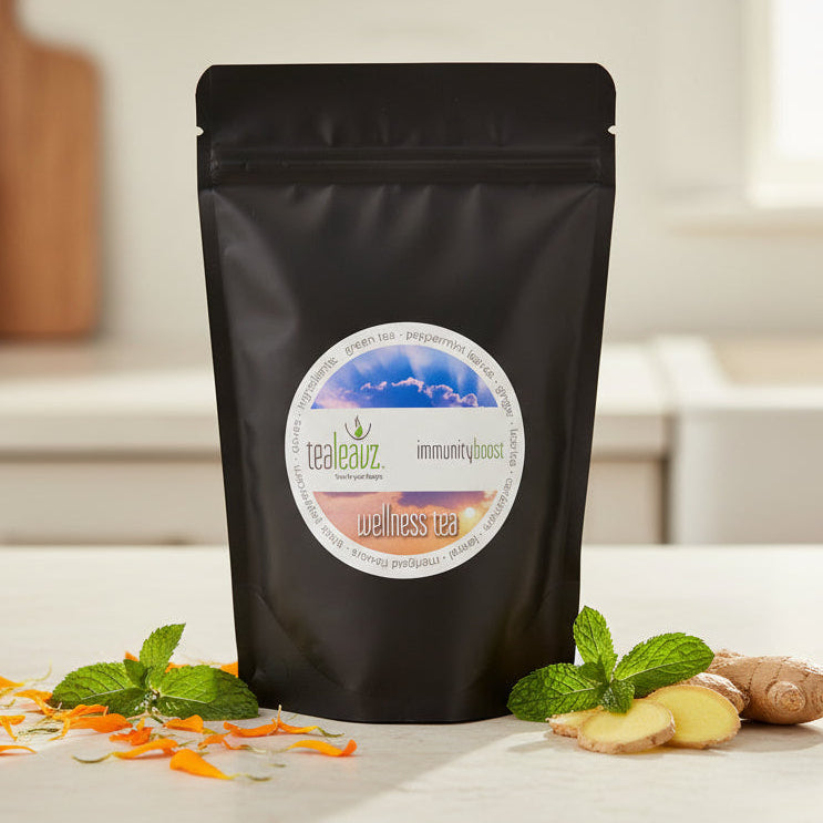 package of Immunity Boost Tea mint tea 