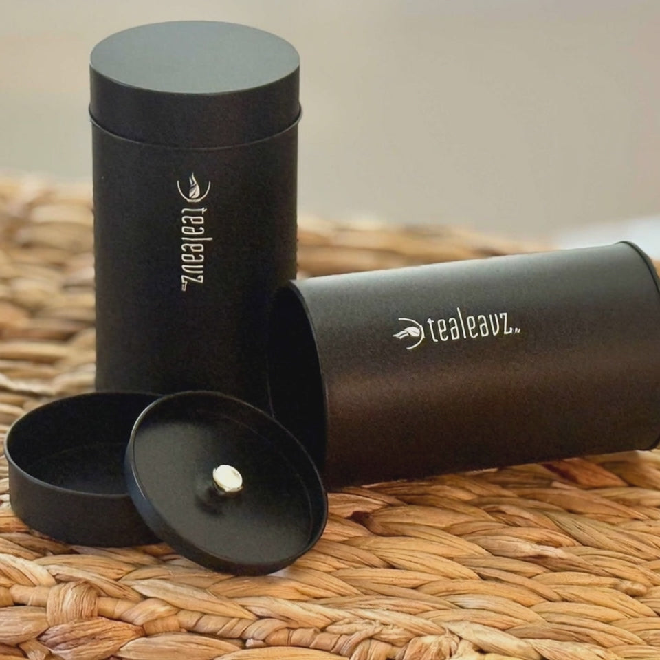 tealeavz tea tin for loose leaf tea