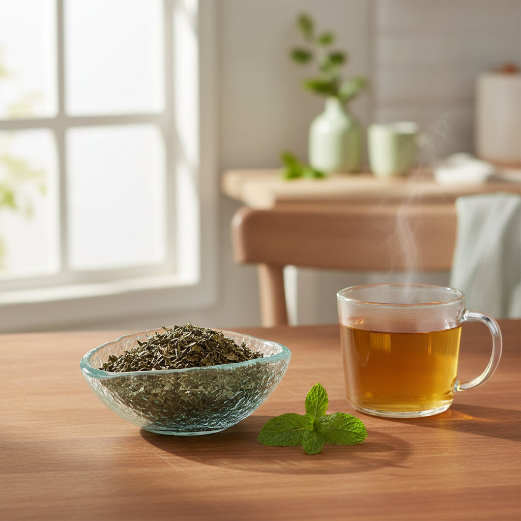 pure peppermint tea in a dish the best peppermint tea