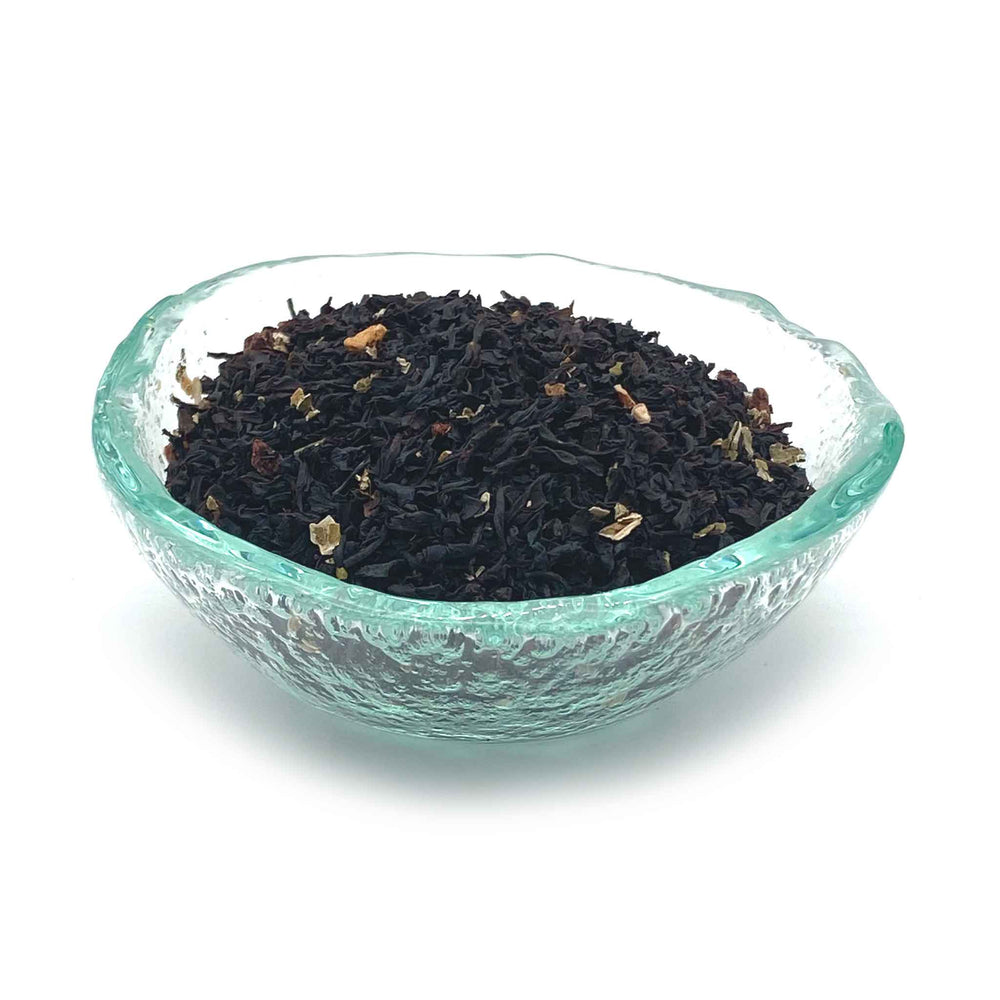 raspberry black tea in dish