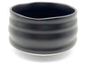 ceramic matcha bowl in soft black