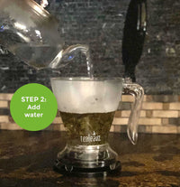 Step 2 Add water to loose leaf tea infuser