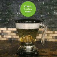 Step 3 Let tea steep in loose leaf tea infuser