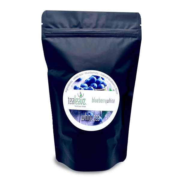 package of blueberry white tea