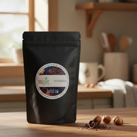 package of hazelnut chocolate mate on kitchen counter