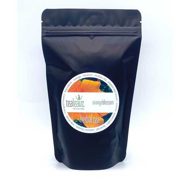 orange blossom herbal tea package