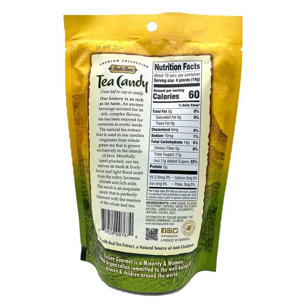 tea candy nutrition facts