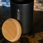 tea canister tea tin with rubber seal for storing loose leaf tea